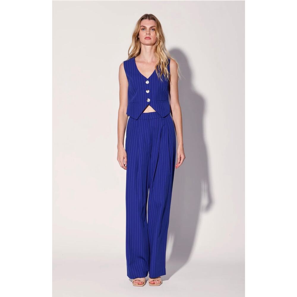 Walter Baker Tammy Pant, Royal Blue Pin Stripe